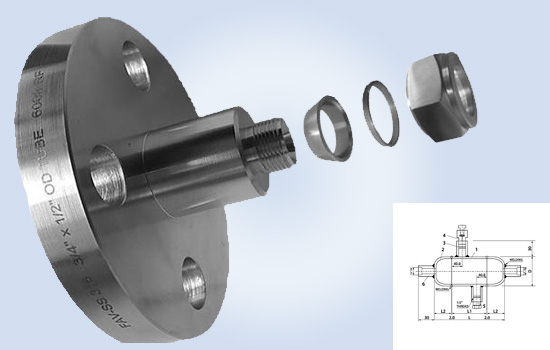 Flange to Compression Tube Adaptors