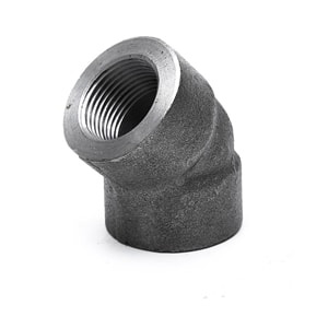 Alloy Steel ASTM A182 F1 45° Threaded Elbow