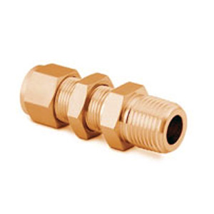 Copper Nickel 90/10 Bulkhead Male Connector Tube Fittings